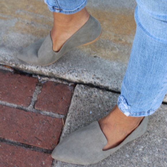 Price firm!/The Lucia// Khaki vegan suede Flat - Picture 7 of 7